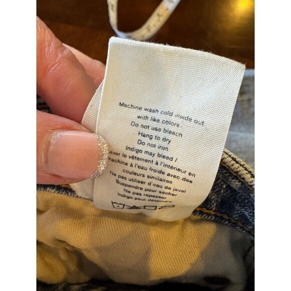 Rag & Bone Jeans Women 25 Blue Stella Wash Nina High Rise Ankle Flare Distressed - Picture 13 of 13